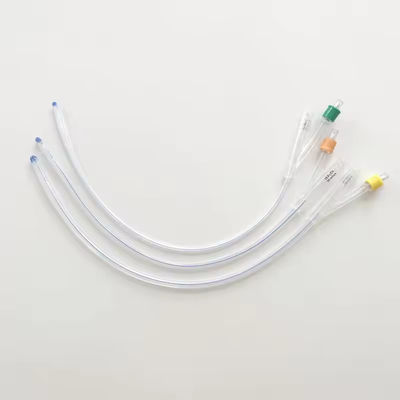 Fabrikant Foley-katheter 100% siliconen 2-weg ballon urine-katheter 14 Fr siliconen Foley-katheter