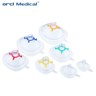 Anesthesie Eenmalig PVC Anesthesie masker Luchtkussensmasker Productfabrikant