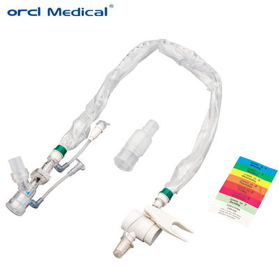 Eenmalig medisch PVC-materiaal Volwassen 10Fr 16Fr Gesloten zuigkatheter