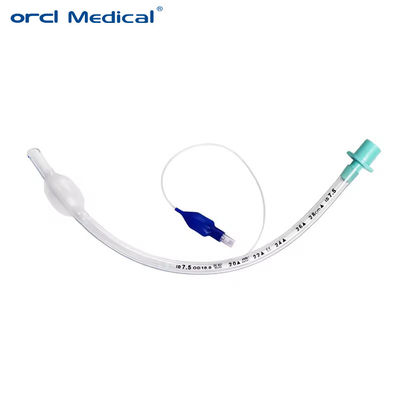 Eenmalige medische endotracheale buis met manchet Mondelinge / nasale manchet Endotracheale intubatie buis voor chirurgie