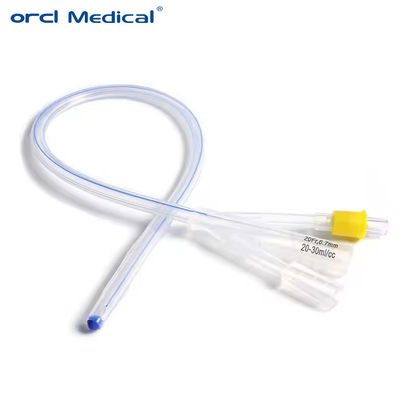 Eenmalige medische siliconen Foley katheter 3 Way voor urologische chirurgie