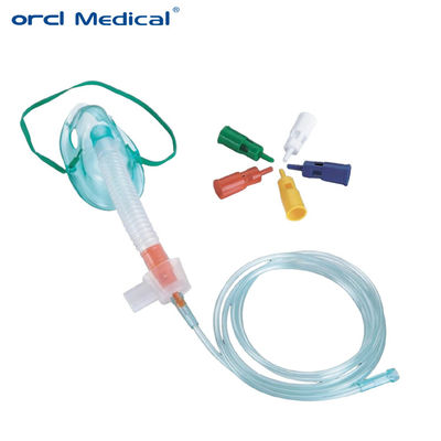 PVC verstelbaar venturi-oxygenmasker zonder herademing / multi-ventmasker met zuurstofbuis