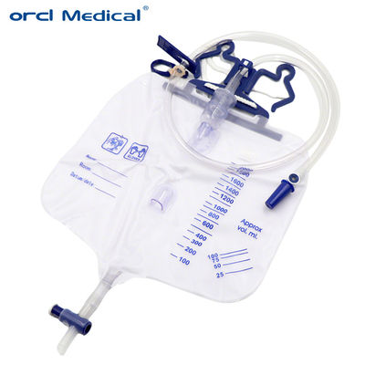 Eenmalig chirurgisch Urologie Medisch Steriele 2000 ml Luxe Urine Drainage Bags Bedrijf Leverancier