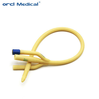 Eenmalig 3 Way Latex Foley Catheter Soft Value Plastic Silicone Coated Latex Catheter