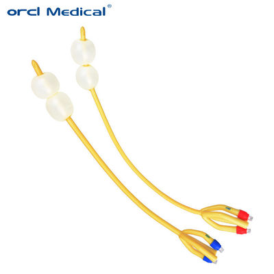 4 Way Dubbele Ballon Foley Catheter Wegwerp Silicone Gecoat 40cm Lengte