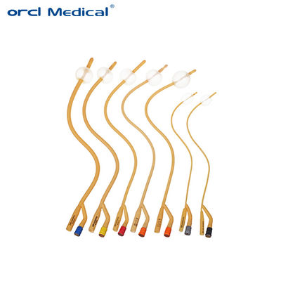 Mannelijke Vrouwelijke Latex Foley Catheter / Steriele Foley Catheter OEM Beschikbaar