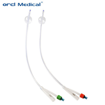 Wegwerp medisch product Steriele 2-weg/3-weg siliconen Foley-katheter in de urologie