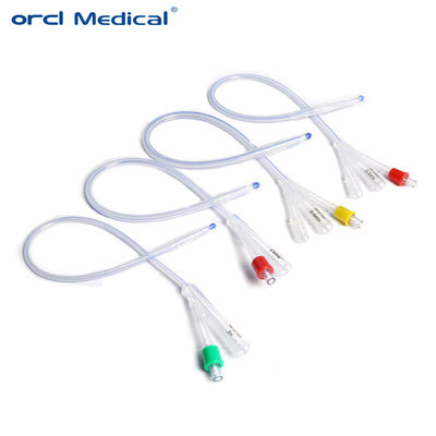 Hoogwaardige medische katheter Tweeweg Drieweg Silicone Foley Katheter