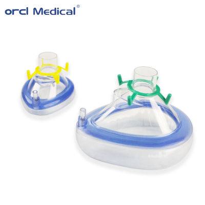 China Professionele Fabriek Productie Medisch kwaliteits PVC Anesthesie Mask Met Standard Port Air Cushion Mask