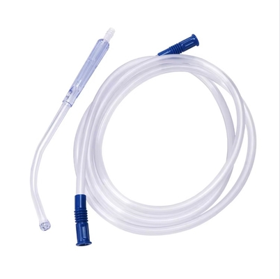 Medische eenmalige PVC-zuigbuis medische benodigdheden Yankauer-zuigset