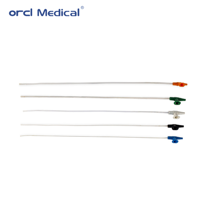 Respiratorische therapie PVC-zuigkatheter Fr6-22 Groottes Medische katheter met afstudeerpunten